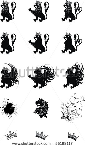 Heraldic Lion Vector Heraldic Lion Vector