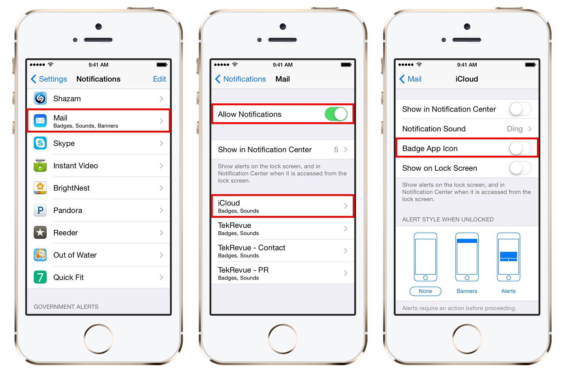 Иконка приложения IOS уведомление