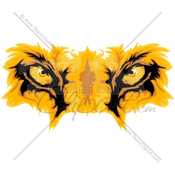 Lion Eyes Clip Art