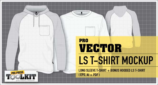 Long Sleeve Shirt Template Vector