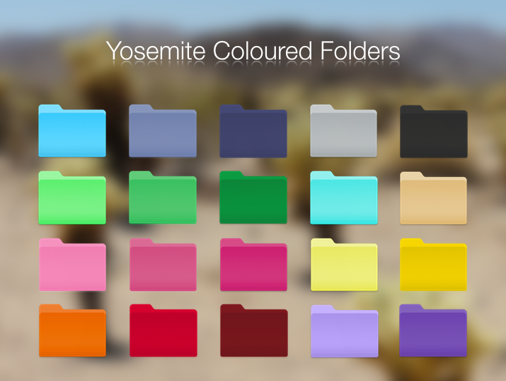 Mac Folder Icons Yosemite