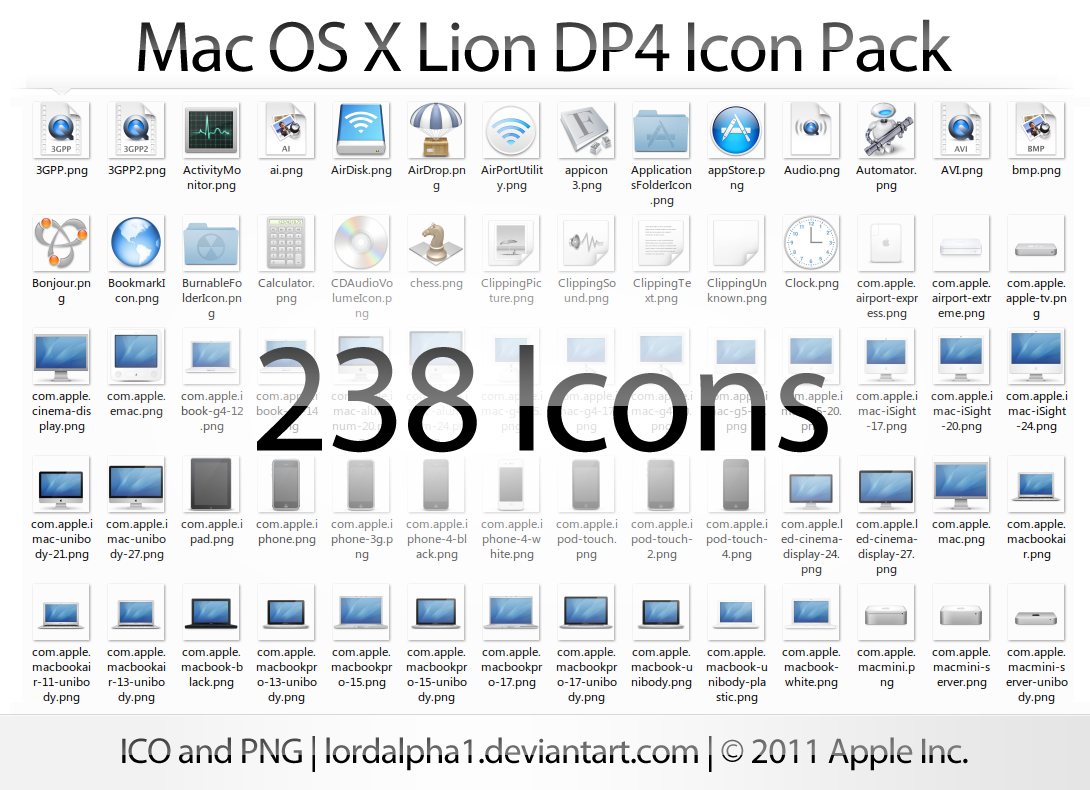 Mac OS X Icons