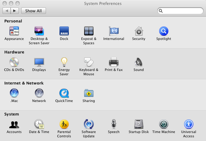 Mac System Preferences Icon