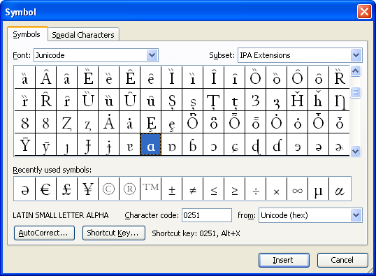 Microsoft Office Symbols Font