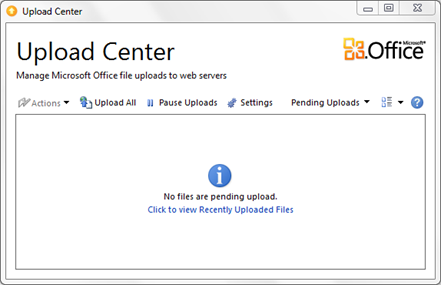 Microsoft Office Upload Center