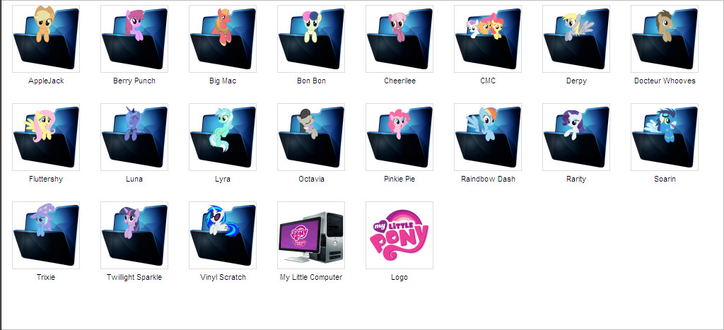 My Little Pony Desktop Icons My Little Pony Desktop Icons