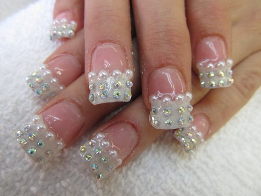 Nail Designs with Rhinestones