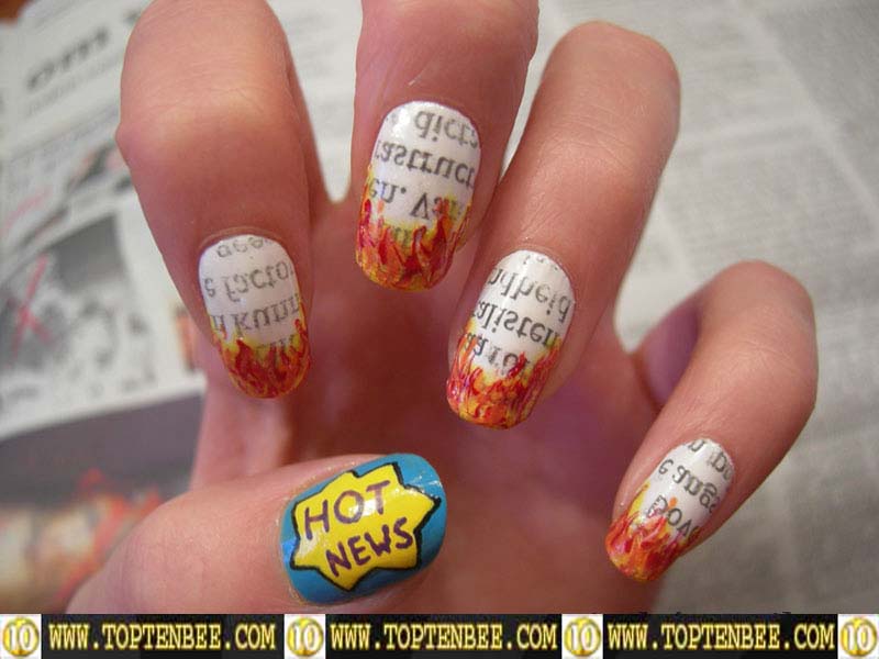 Nail Designs with Words