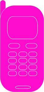 Orange Cell Phone Graphic