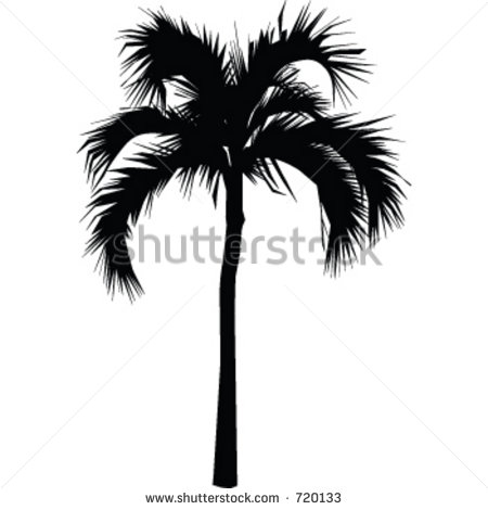 Palm Tree Silhouette Clip Art