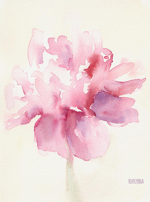 Peony Watercolor Painting