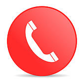 Phone Icon Red Circle
