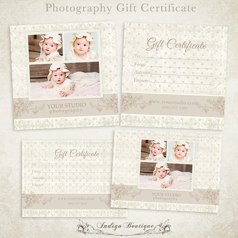 Photography Gift Certificate Template