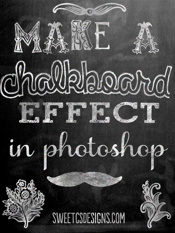 Photoshop Chalkboard Effect