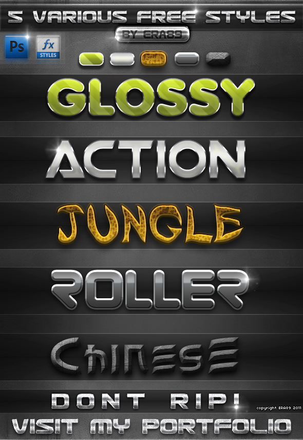 Photoshop Styles Free Download Photoshop Styles Free Download