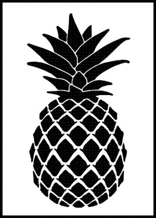 Pineapple Stencil