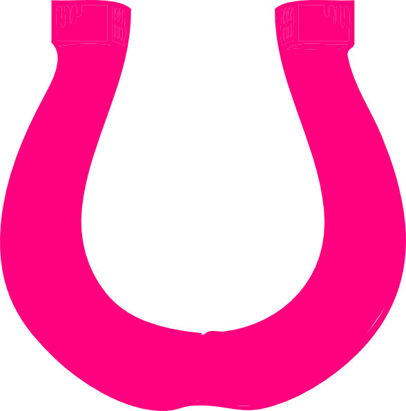 Pink Horse Shoe Clip Art