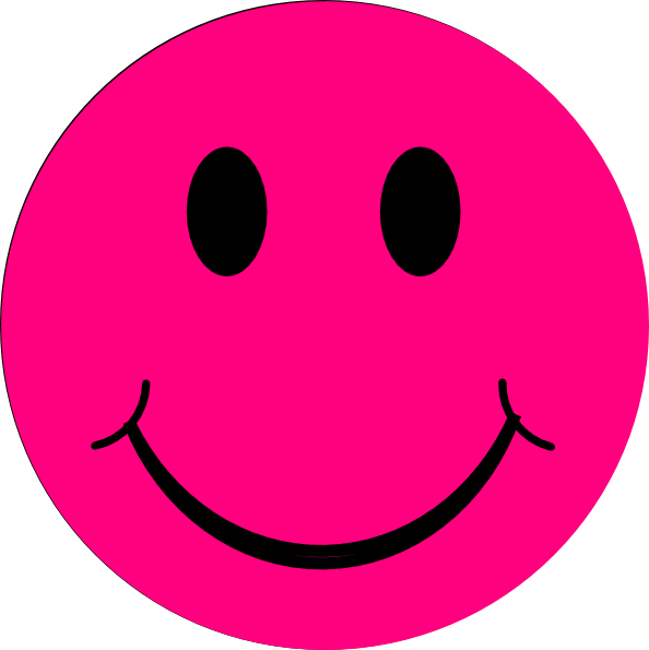 Pink Smiley Face Clip Art