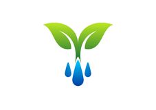 Plants and Water Symbol