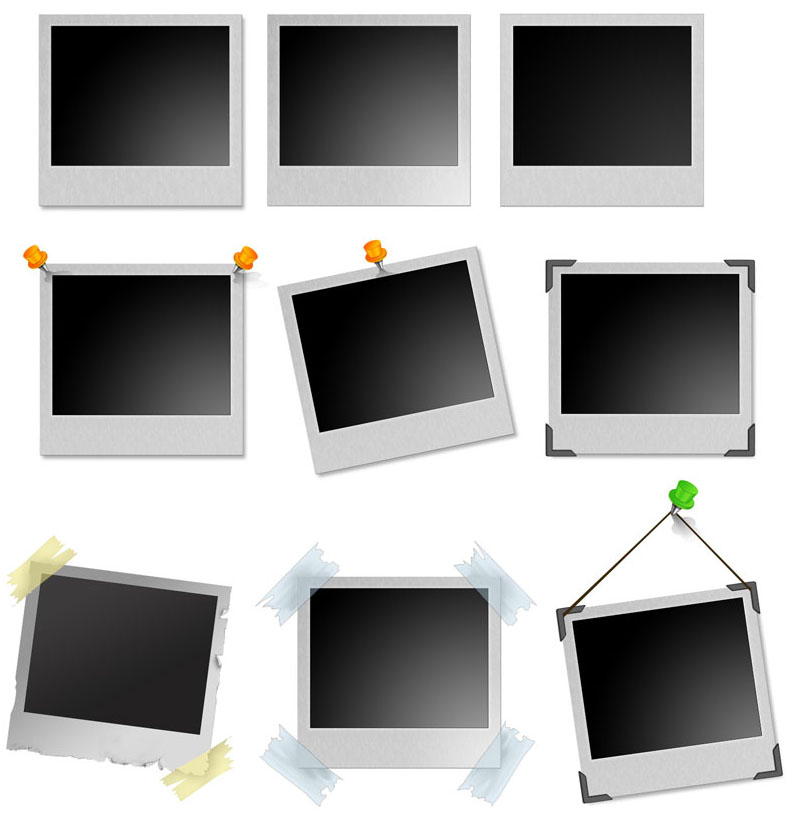Polaroid Frames PSD Templates Polaroid Frames PSD Templates