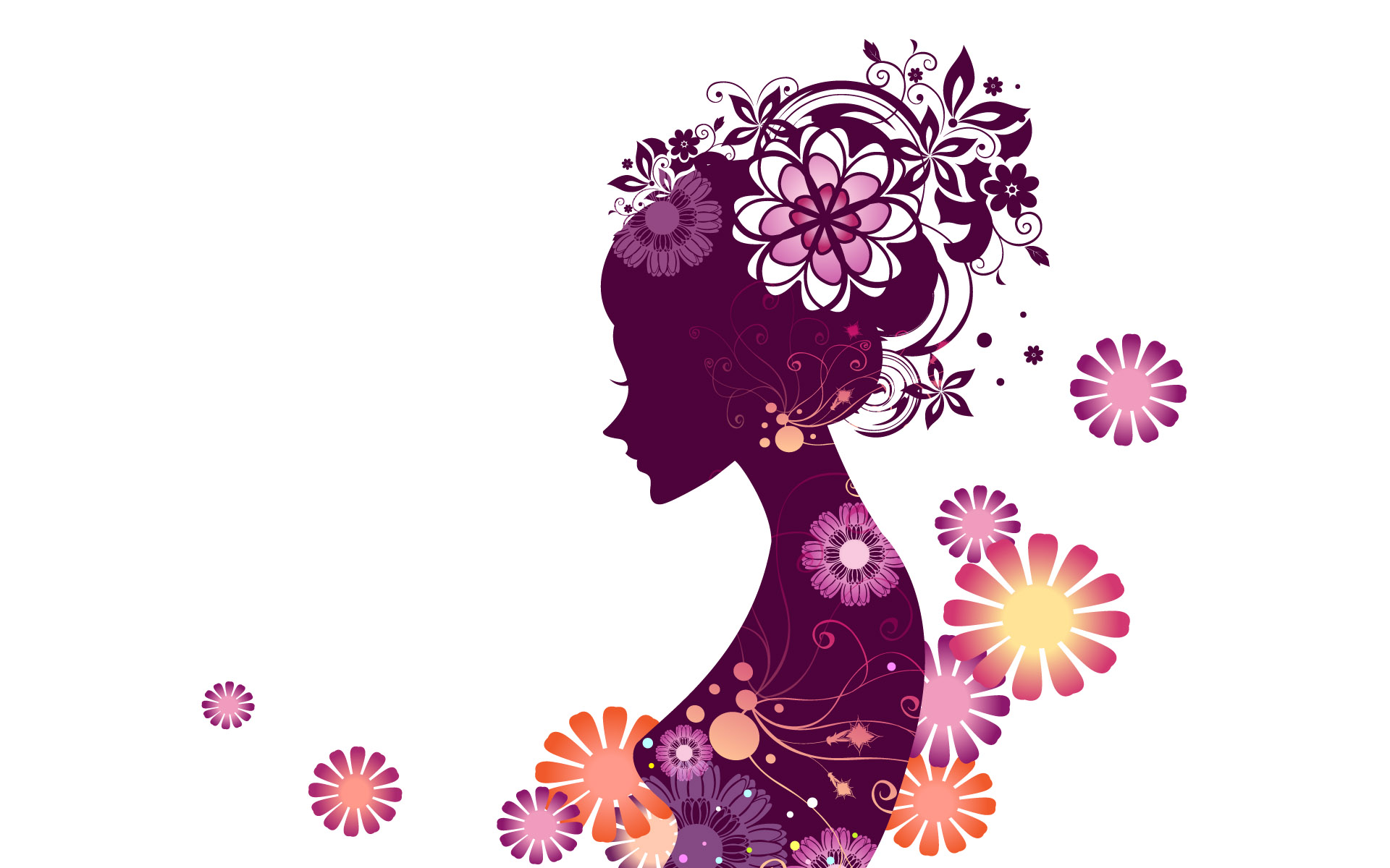 12 Girl Vector Art Wallpaper Images