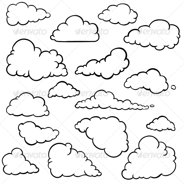 Realistic Cloud Outline