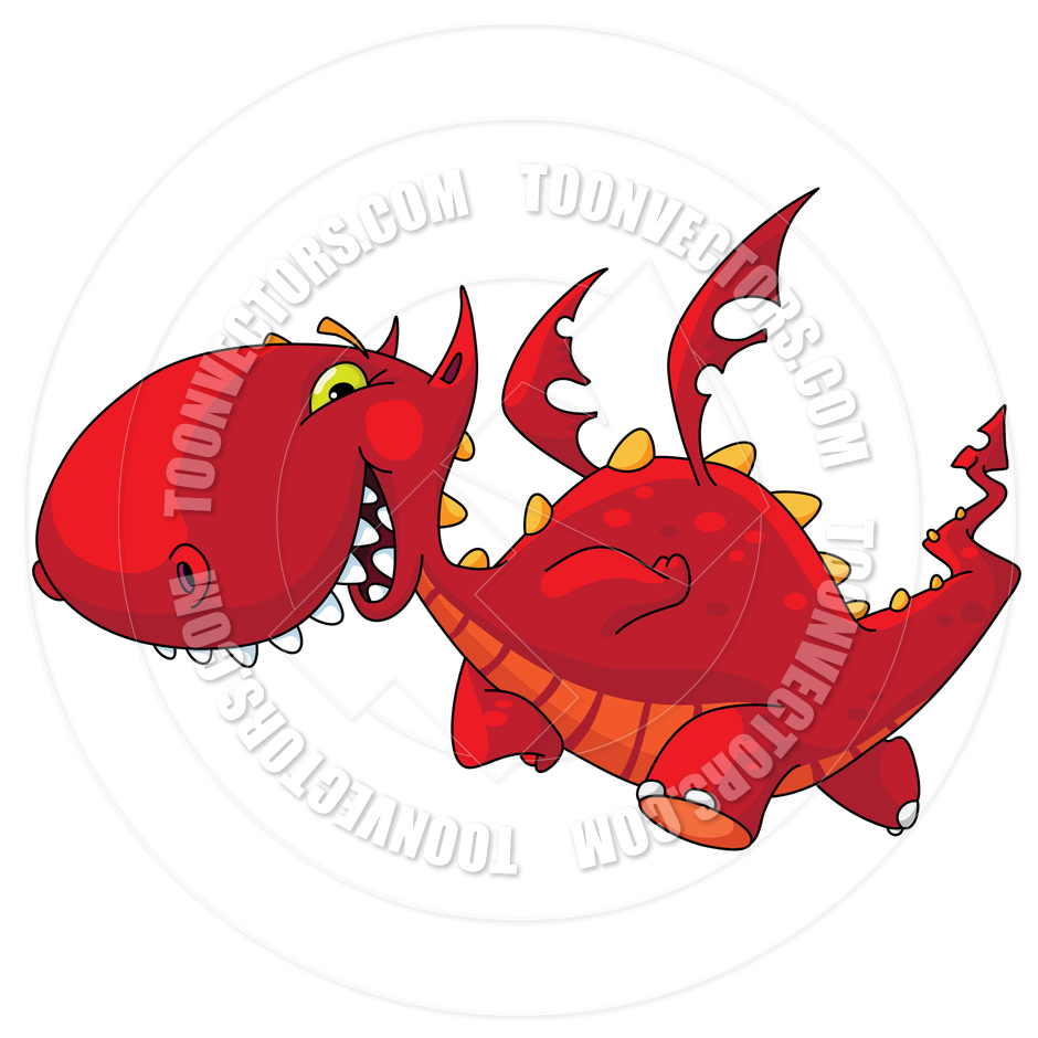 Red Dragon Cartoon