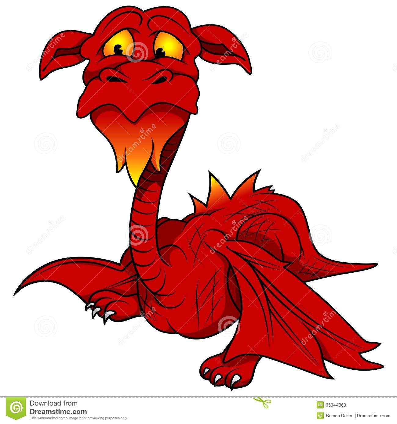 Red Dragon Cartoon