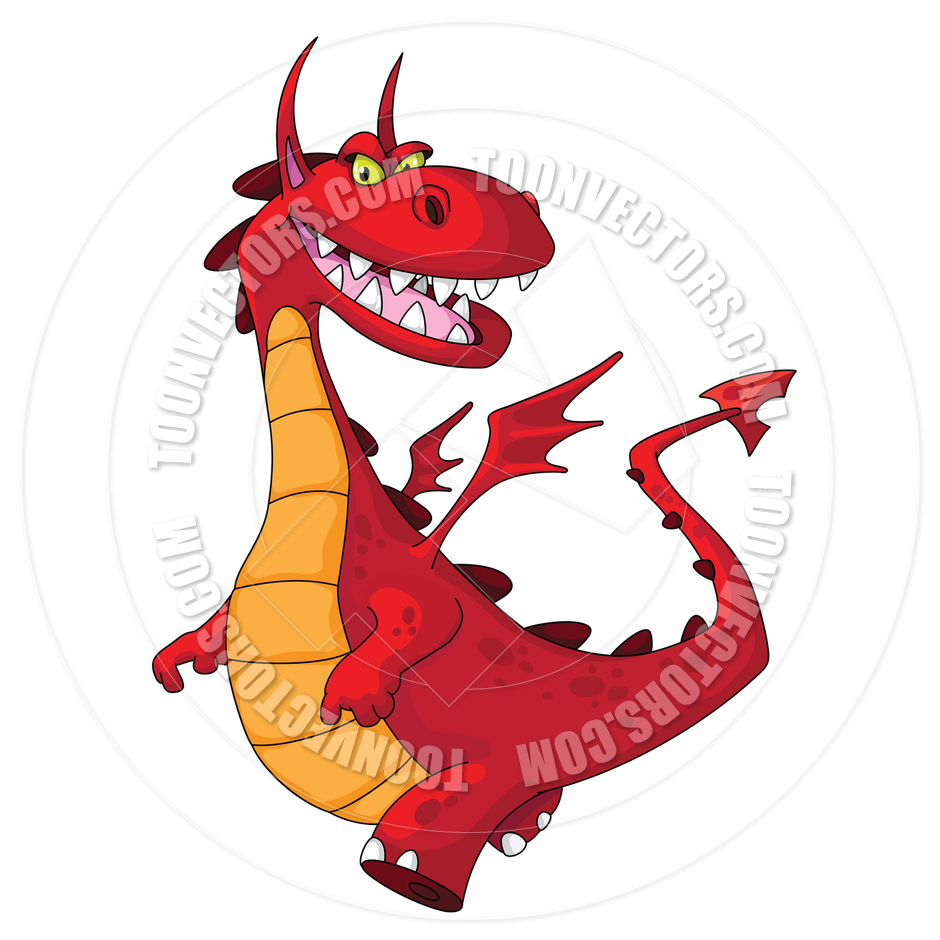 Red Dragon Cartoon