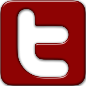 Red Facebook and Twitter Logo Red Facebook and Twitter Logo