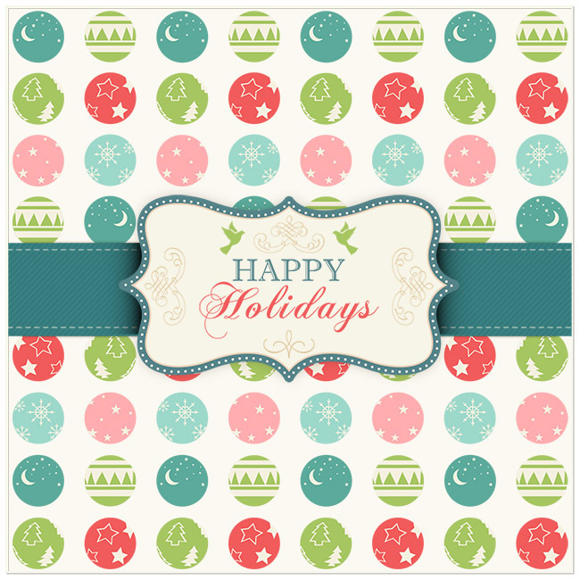 Retro Happy Holidays Retro Happy Holidays
