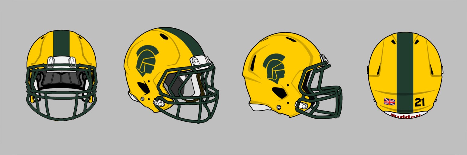 Revo Speed Football Helmet Blank Template