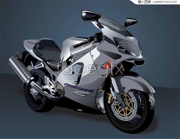 Silver Motorcycle