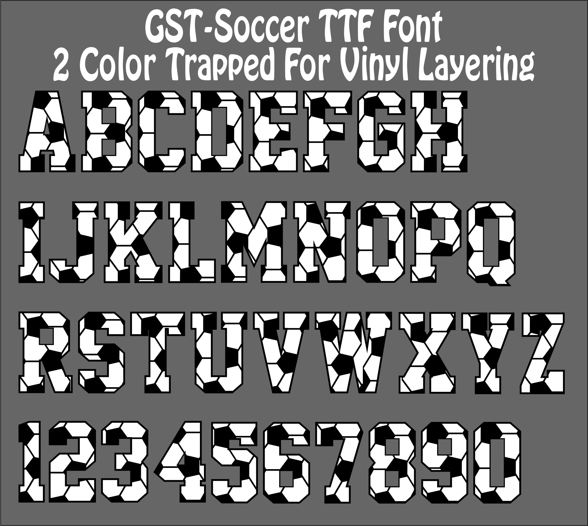 Soccer Font Letters