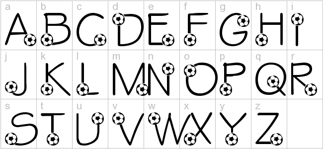 Soccer Font