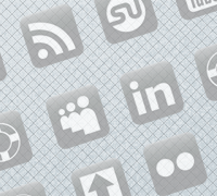 Social Media Icon Sets Gray