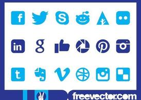 Social Media Icons Clip Art