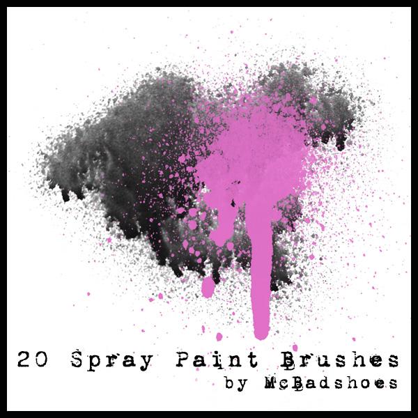 Spray-Paint Photoshop Brushes Free