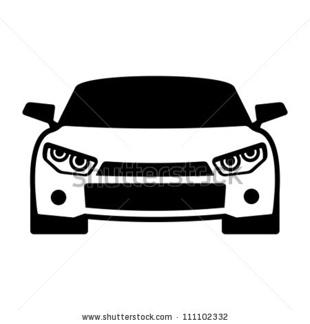 Stock Car Vector Icon