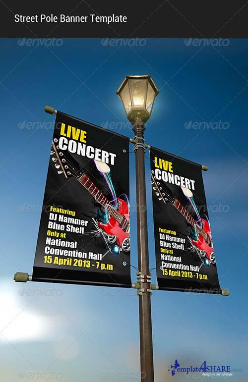 Street Pole Banners Template