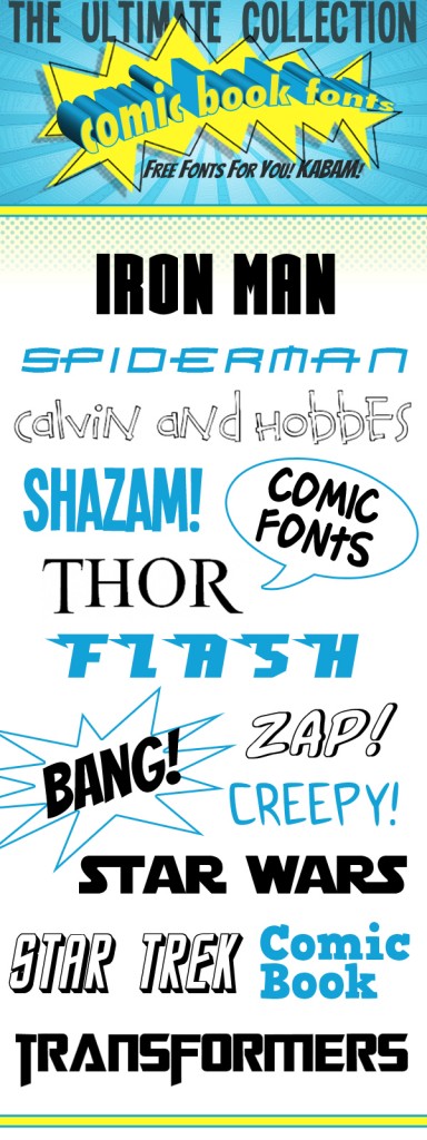 Superhero Comic Book Fonts Superhero Comic Book Fonts