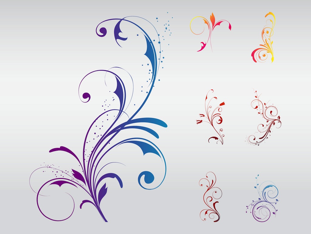 Swirly Flower Designs Swirly Flower Designs