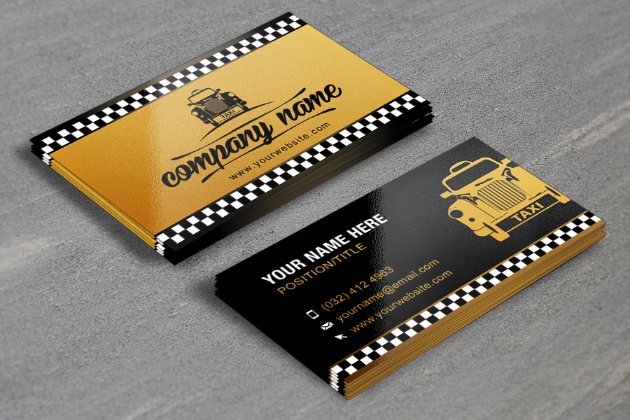 Taxi Business Card Template Taxi Business Card Template