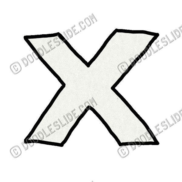 Text Cross Symbol