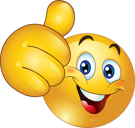 Thumbs Up Smiley-Face Clip Art