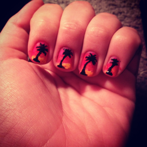 Tumblr Palm Tree Nails