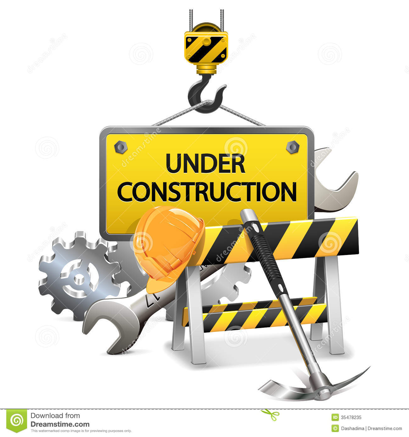 Under Construction Clip Art Vector