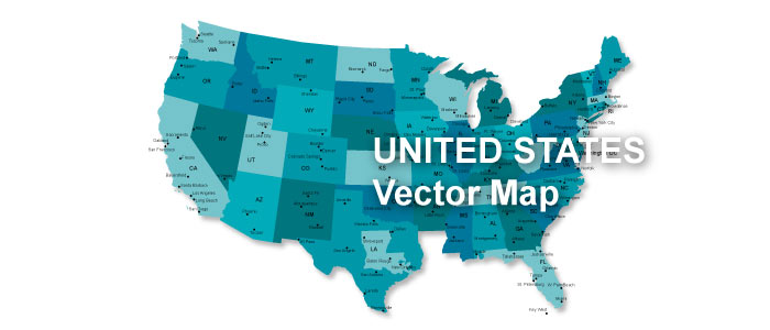 United States Map Vector