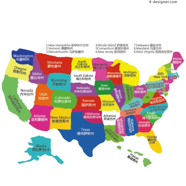 USA Map Vector USA Map Vector
