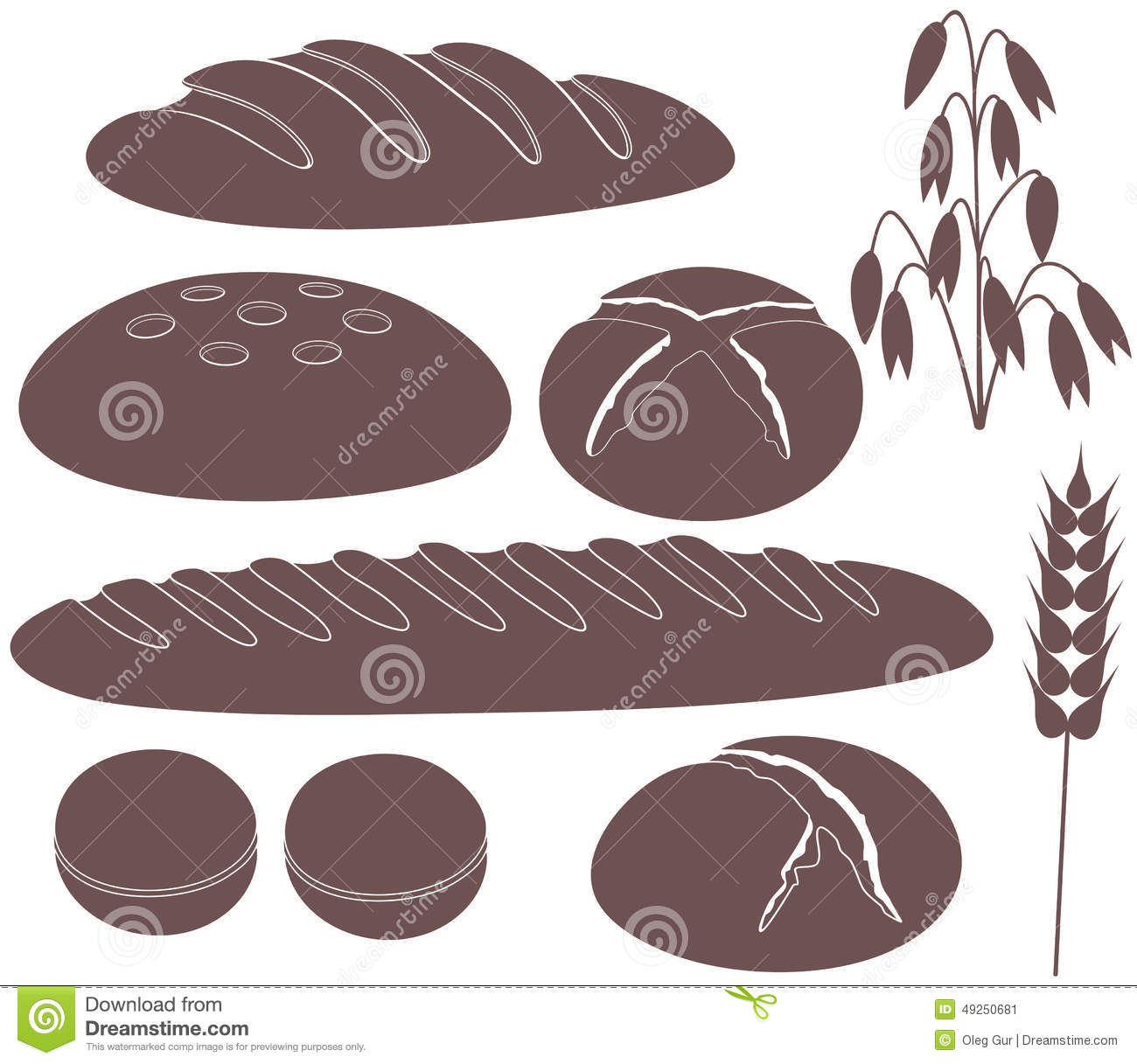 Vector Bread Illustration